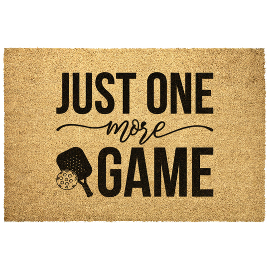 Just One More Game Outdoor Mat