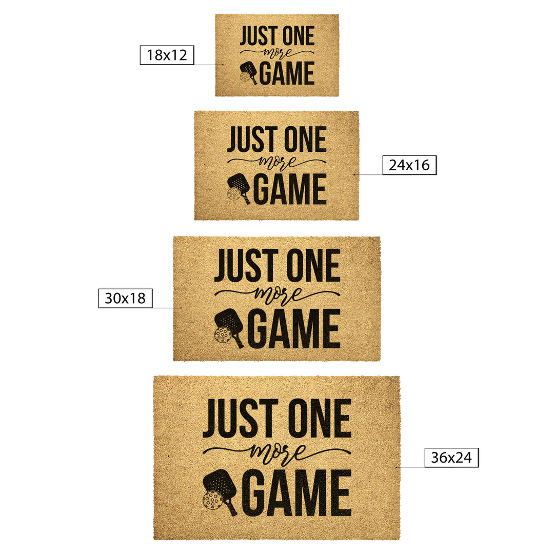 Just One More Game Outdoor Mat