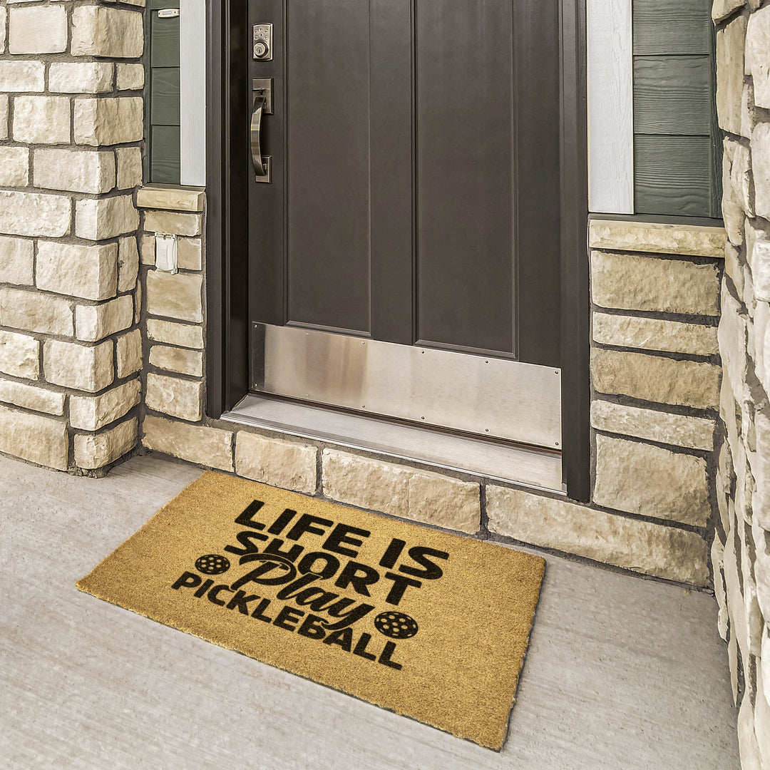 Life Is Short Outdoor Mat