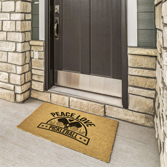 Peace Love Pickleball Outdoor Mat