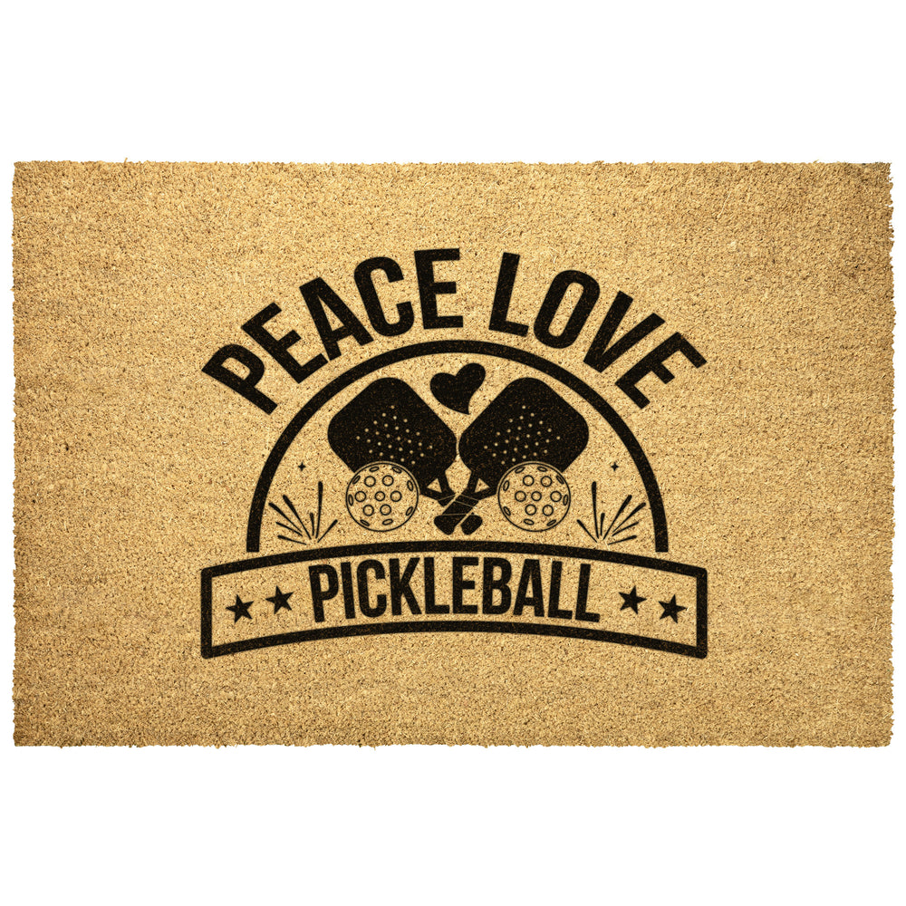 Peace Love Pickleball Outdoor Mat