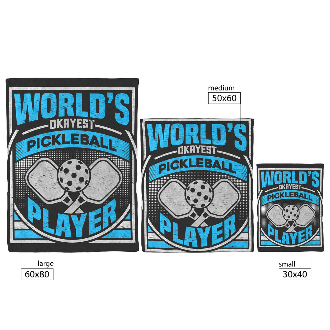 World's Okayest Player Blanket: Fleece/Sherpa