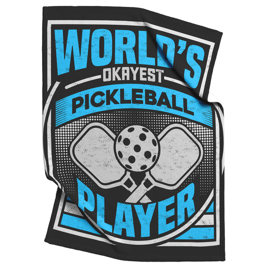 World's Okayest Player Blanket: Fleece/Sherpa