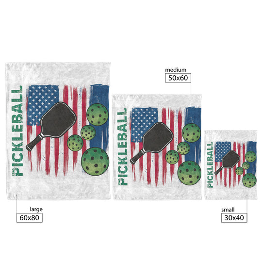 Pickleball Blanket: Fleece/Sherpa