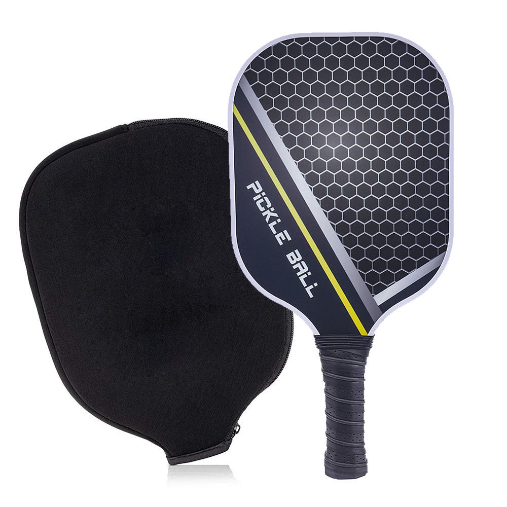 Carbon Fiber Pickleball Paddle, Premium Carbon Fiber Pickleball Paddle: Color Printed Graphite Design