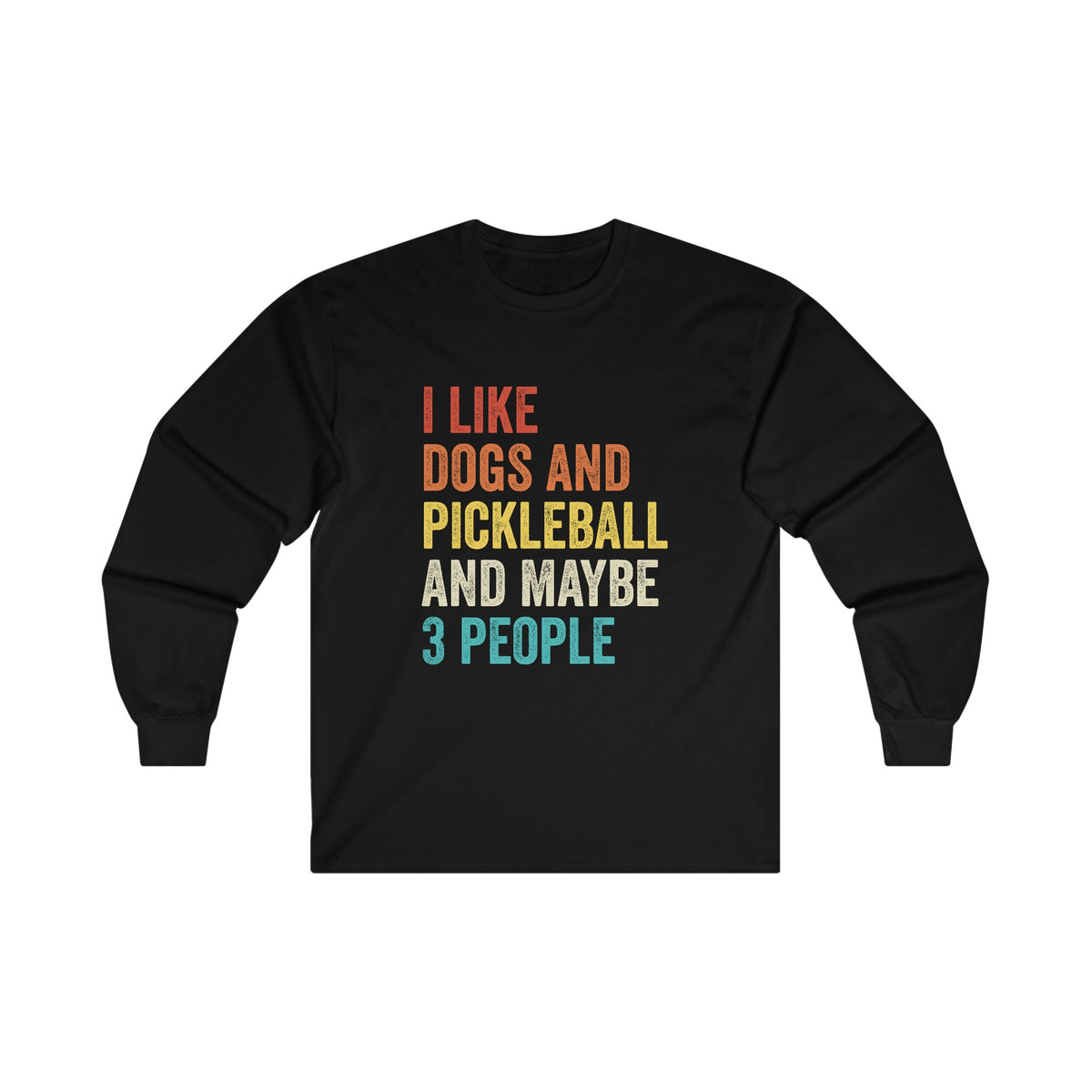 I Like Dogs And Pickleball Unisex Long Sleeve Tee