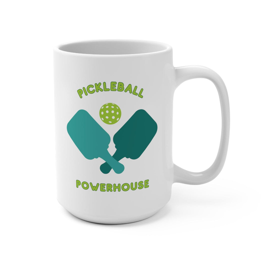 Ceramic Coffee Mugs, Sip In Style: 15oz Mug with Pickleball Designs