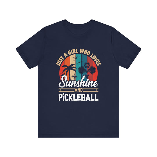 Sunshine And Pickleball Unisex Short Sleeve Tee