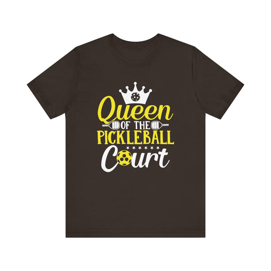 Queen Of The Pickleball Court Unisex Short Sleeve Tee