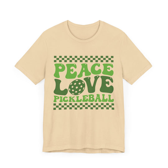 Peace Love Pickleball Unisex Short Sleeve Tee