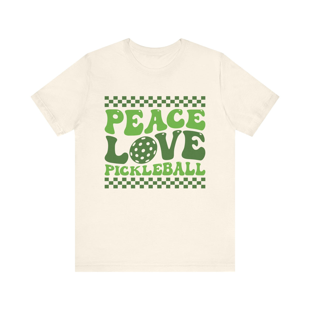 Peace Love Pickleball Unisex Short Sleeve Tee