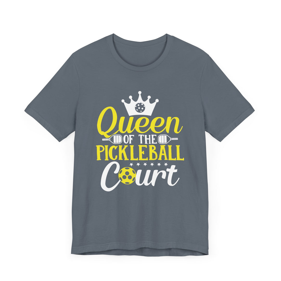 Queen Of The Pickleball Court Unisex Short Sleeve Tee