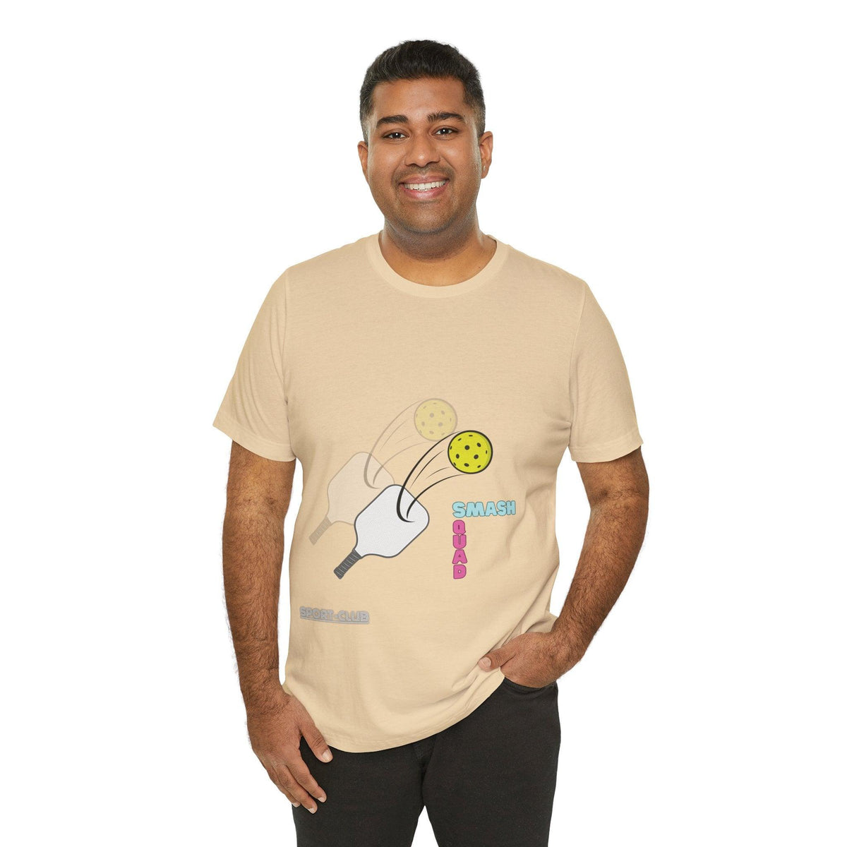 Cotton Jersey T Shirt, Playful Pickleball: Unisex Jersey Tee