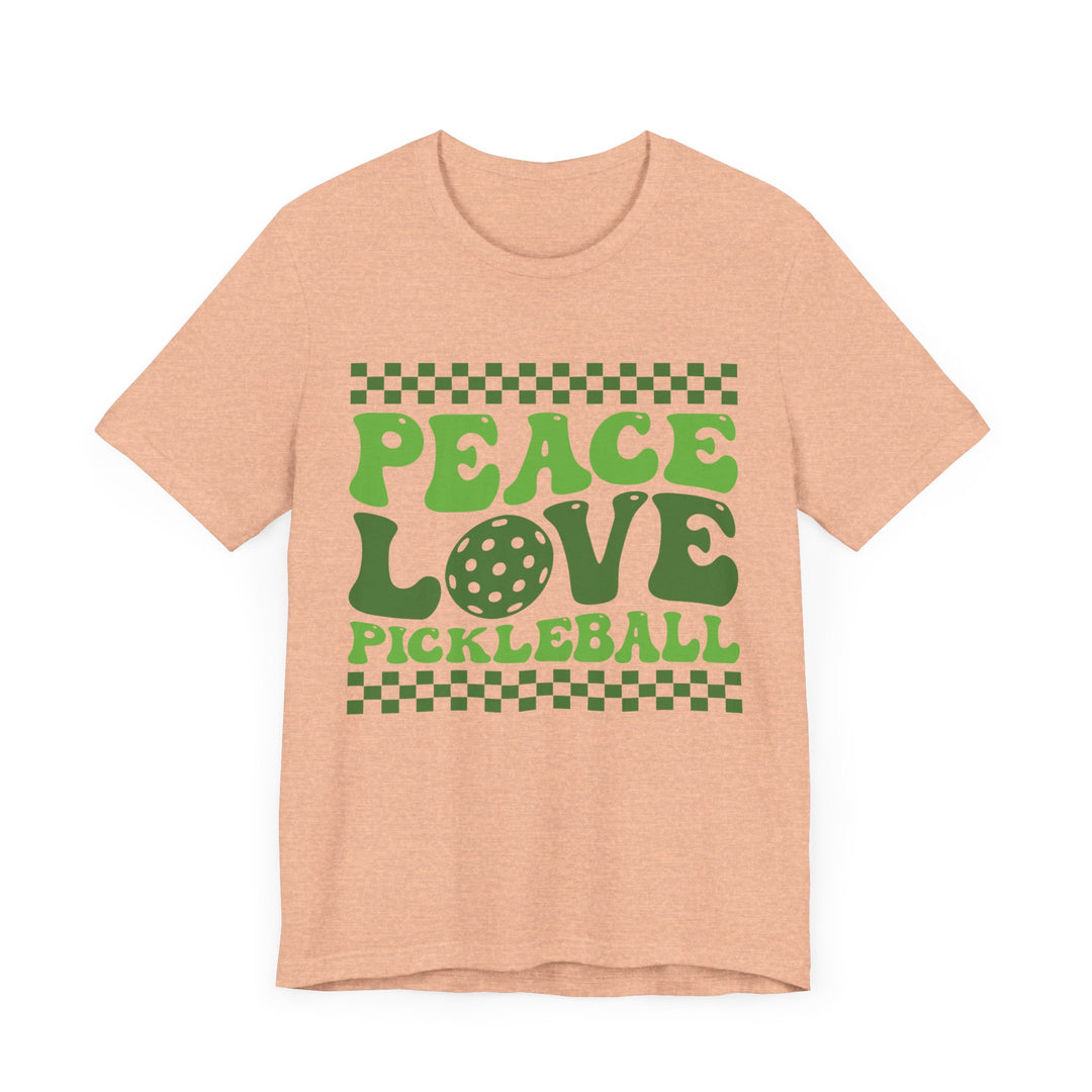 Peace Love Pickleball Unisex Short Sleeve Tee