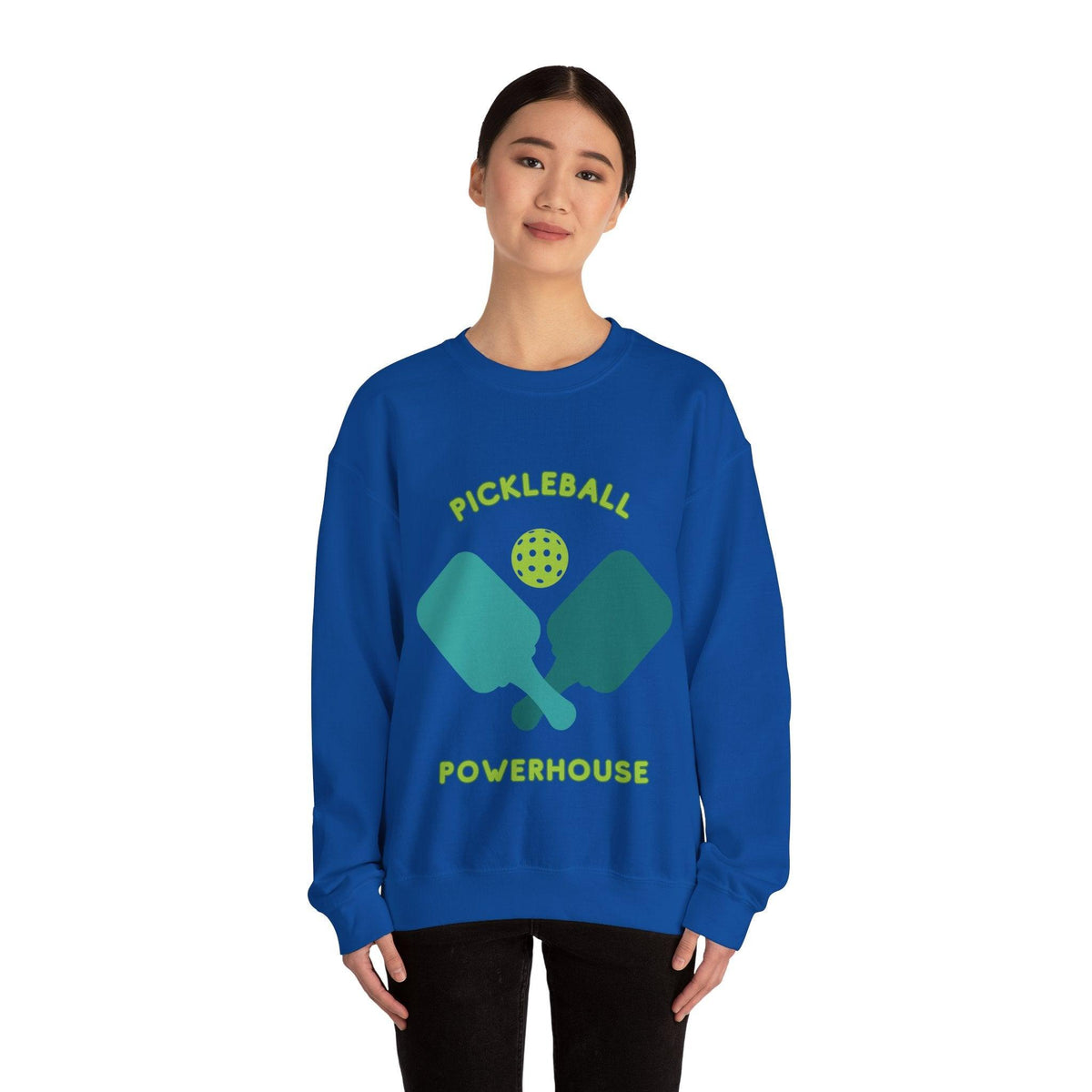 Sporty Comfort: Unisex Pickleball Heavy Blend Crewneck Sweatshirt