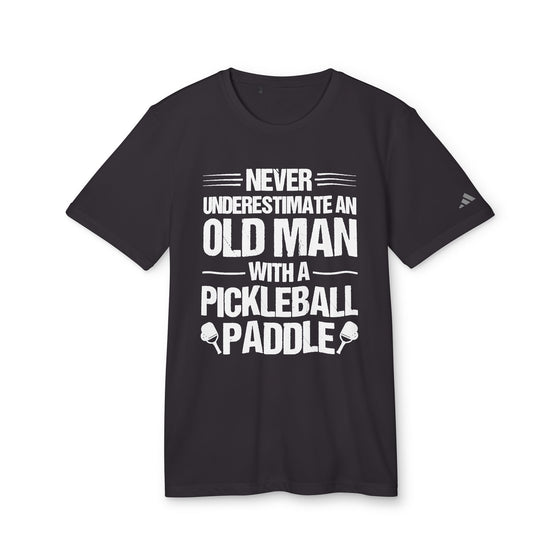 'Never Underestimate an Old Man with a Pickleball Paddle' Unisex Sport T-shirt