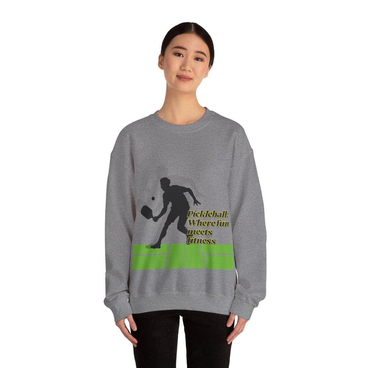 Pickleball Style: Heavy Blend Crewneck Sweatshirt For All