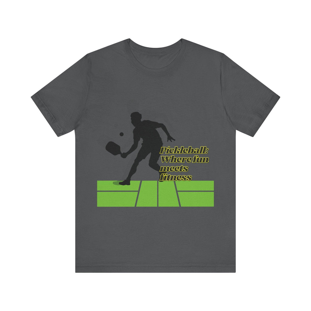 Pickle Ball T-Shirt, "Sporty Spirit: Pickleball Short Sleeve Tee