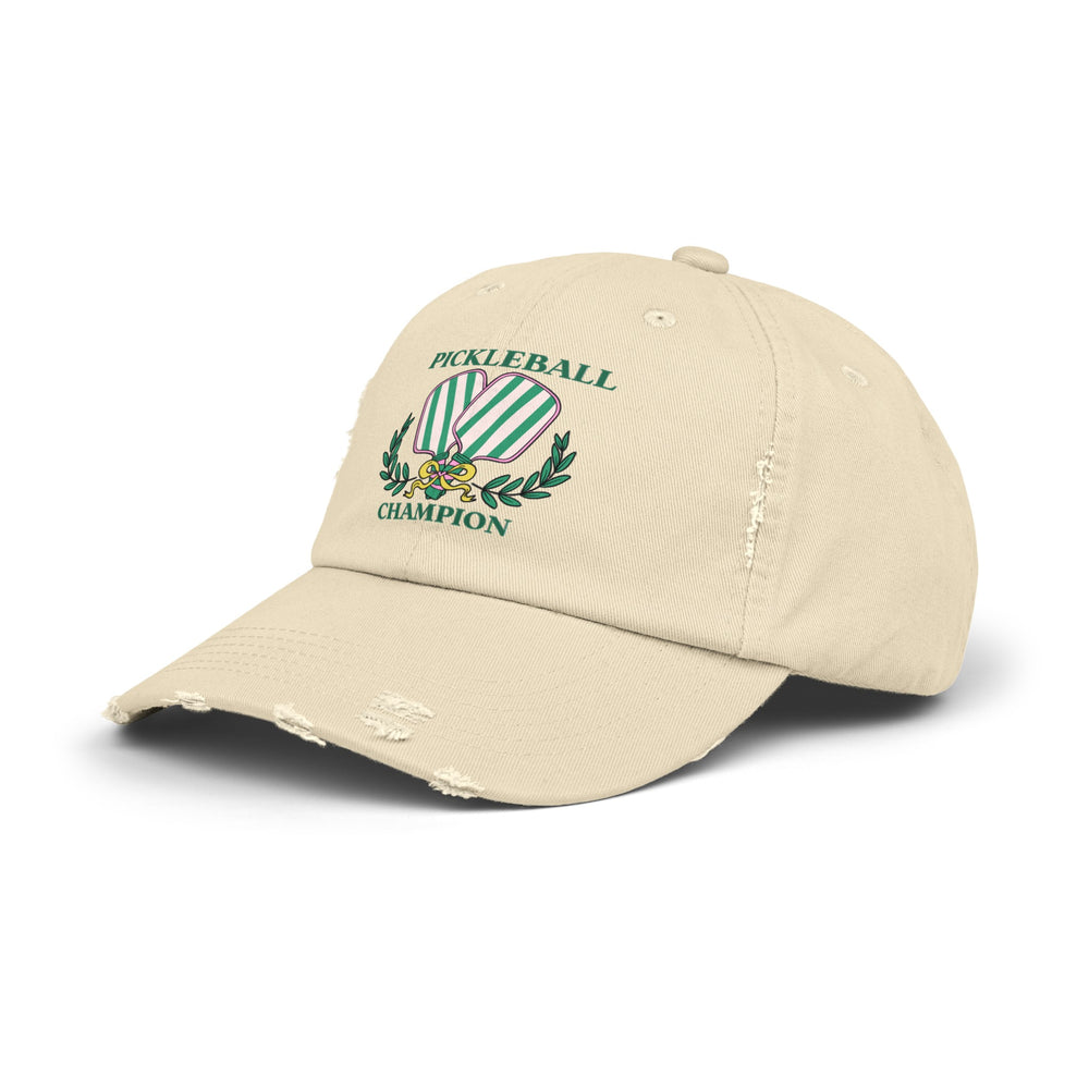 Pickleball Champion Unisex Distressed Cap