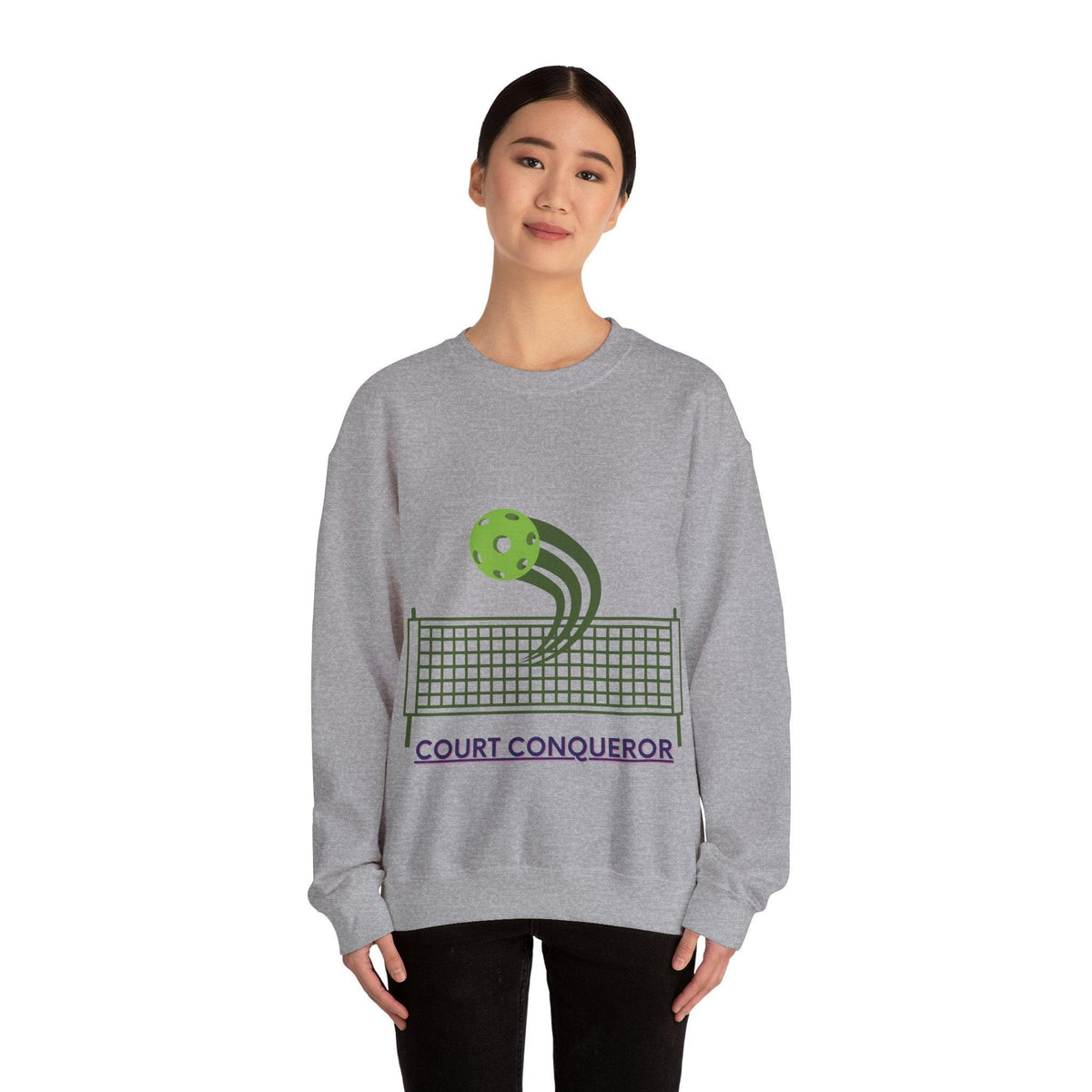 Pickleball Passion: Unisex Heavy Blend Crewneck Sweatshirt