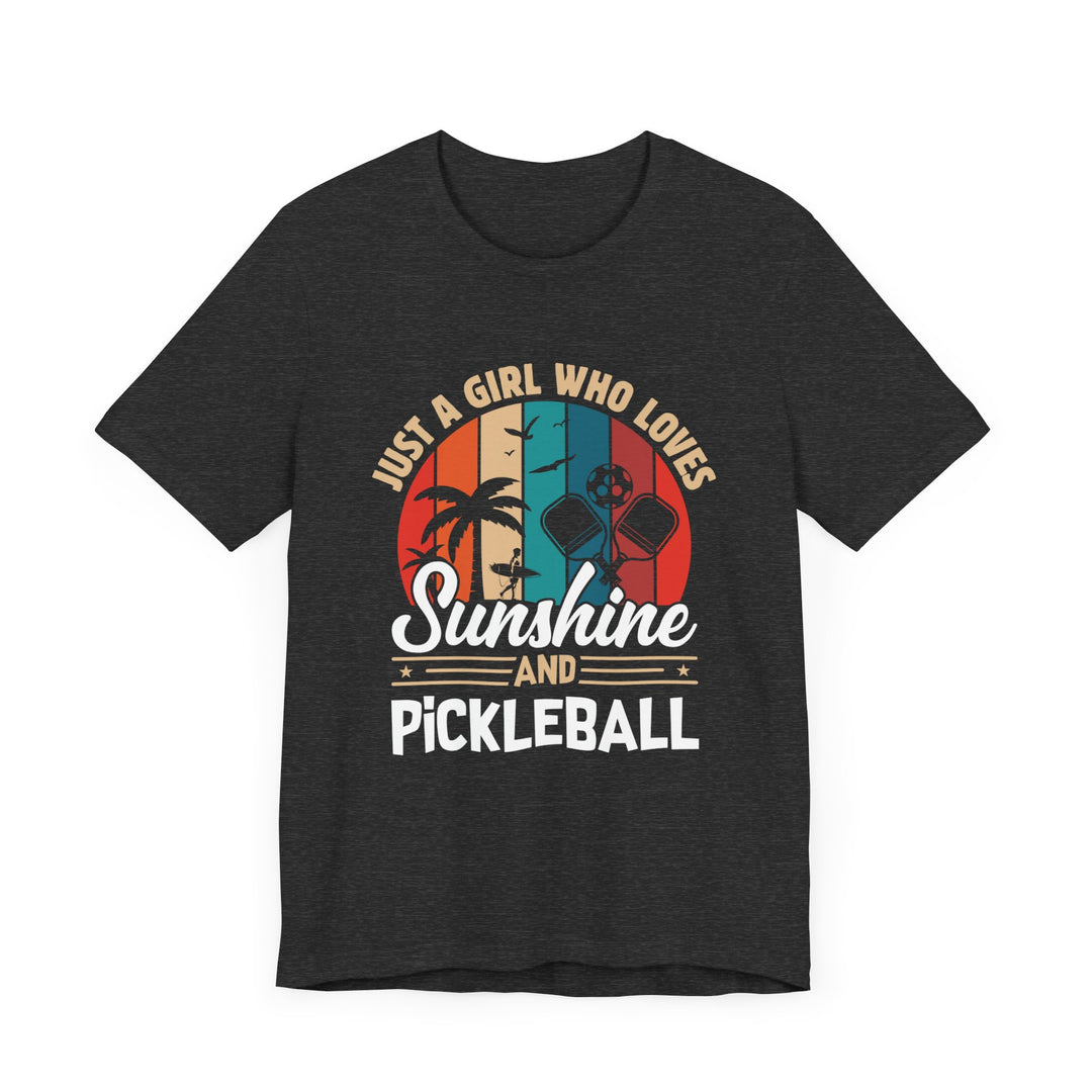 Sunshine And Pickleball Unisex Short Sleeve Tee