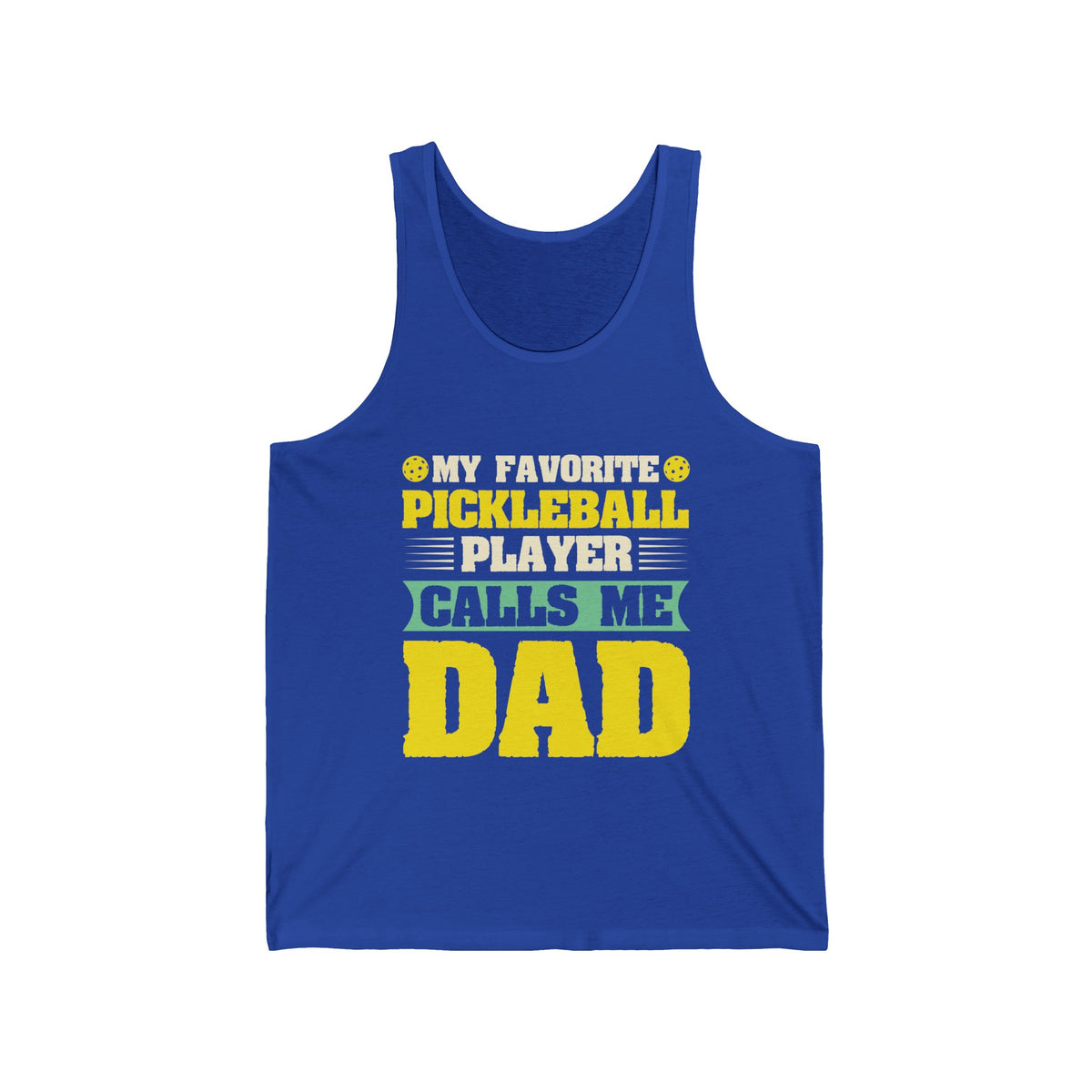 My Favorite Pickleball Player Unisex Jersey Tank