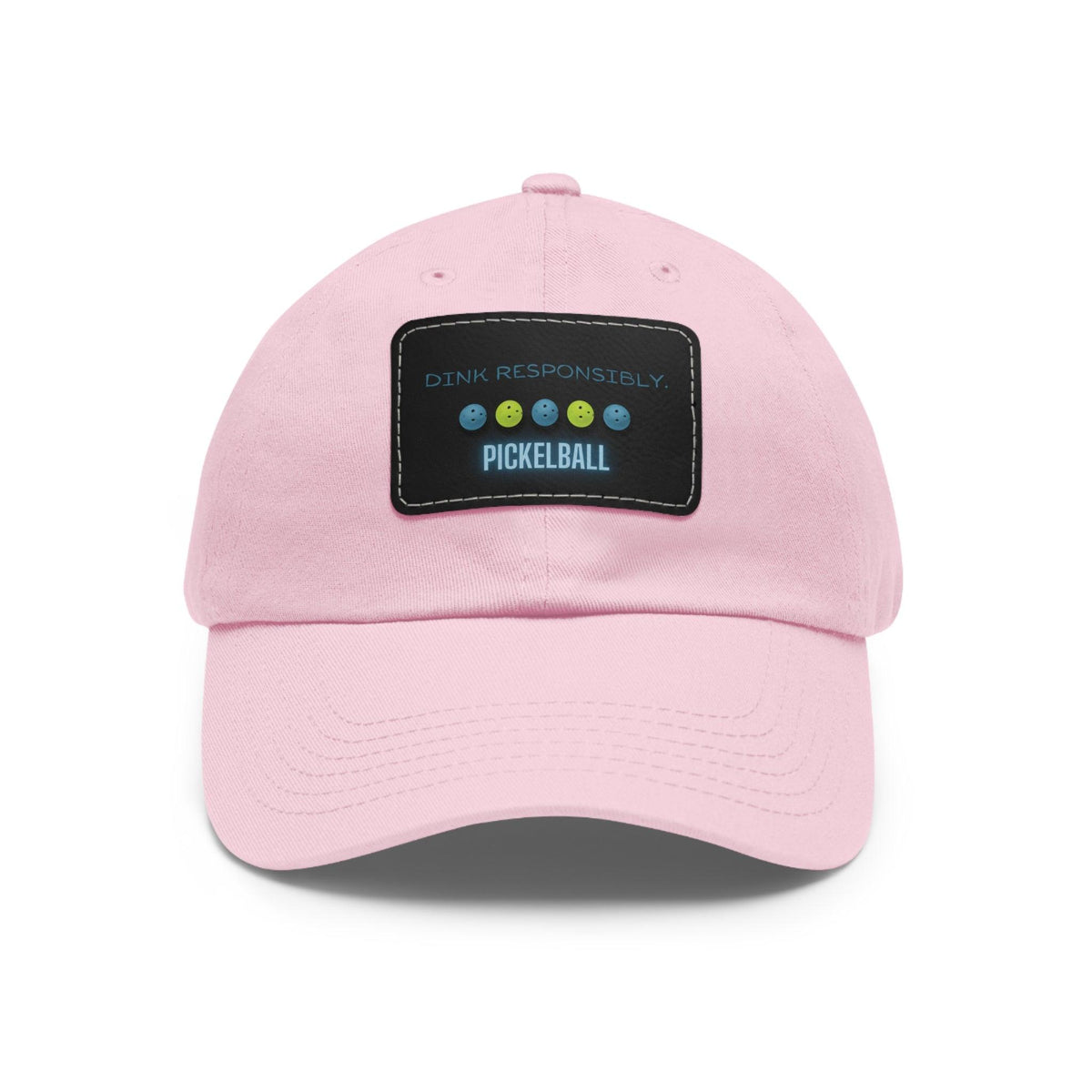 Embroidered Pickleball Hats: Leather Patch Edition