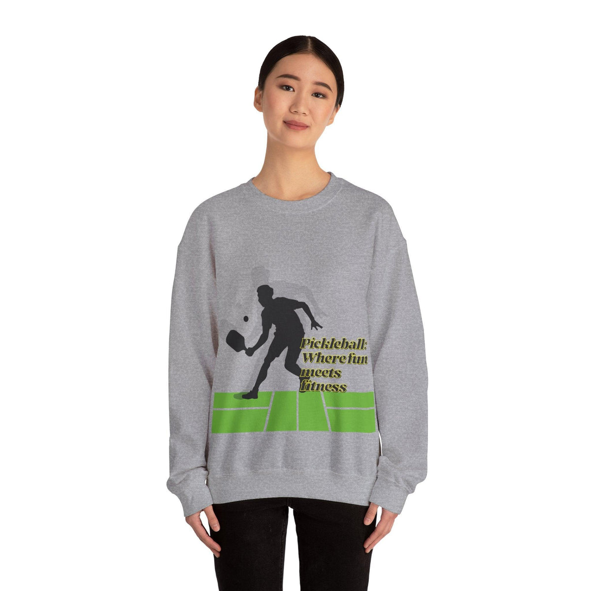 Pickleball Style: Heavy Blend Crewneck Sweatshirt For All