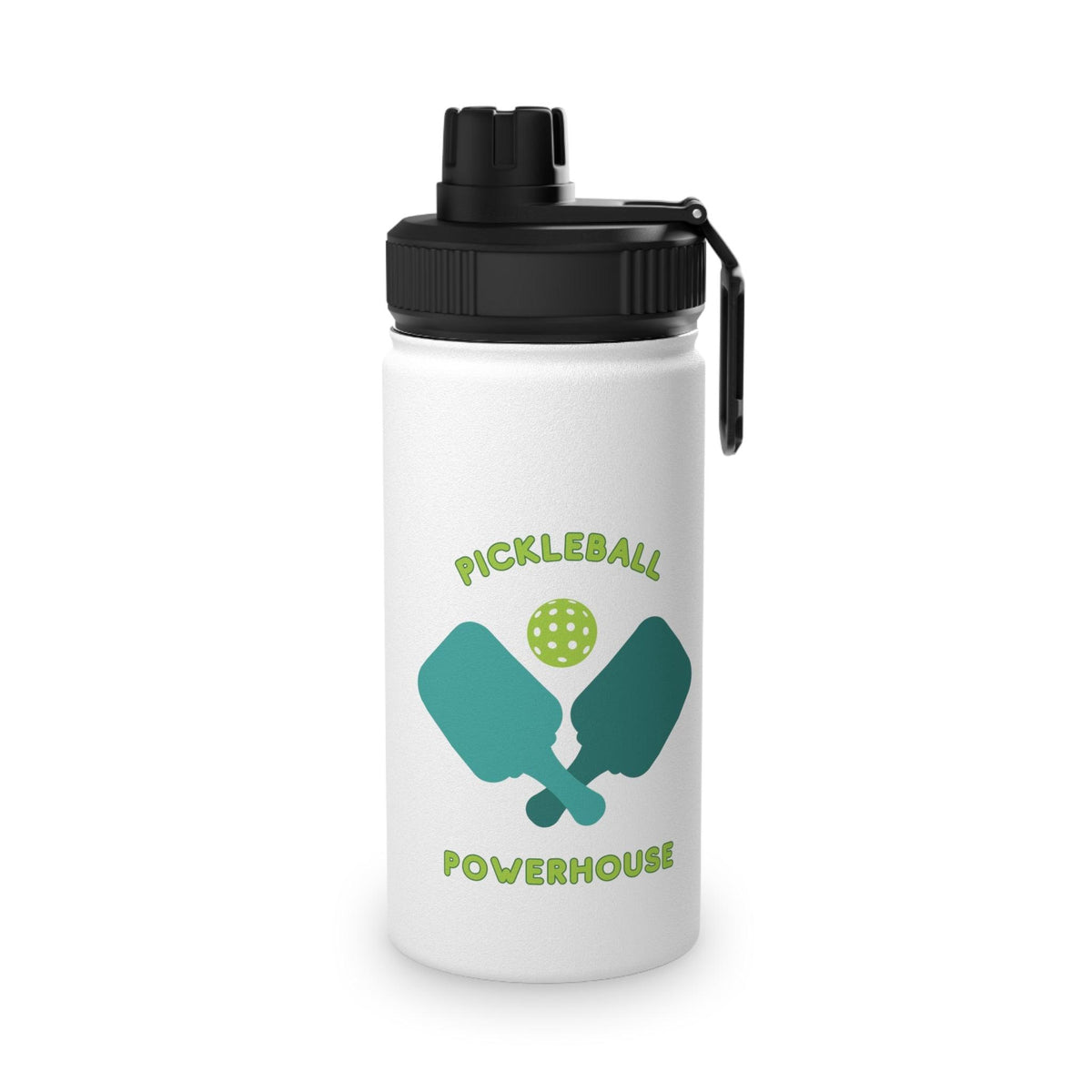 Insulated Water Bottle with Straw, Stay Hydrated in Style: Stainless Steel Water Bottle with Pickleball Art Designs and Sports Lid