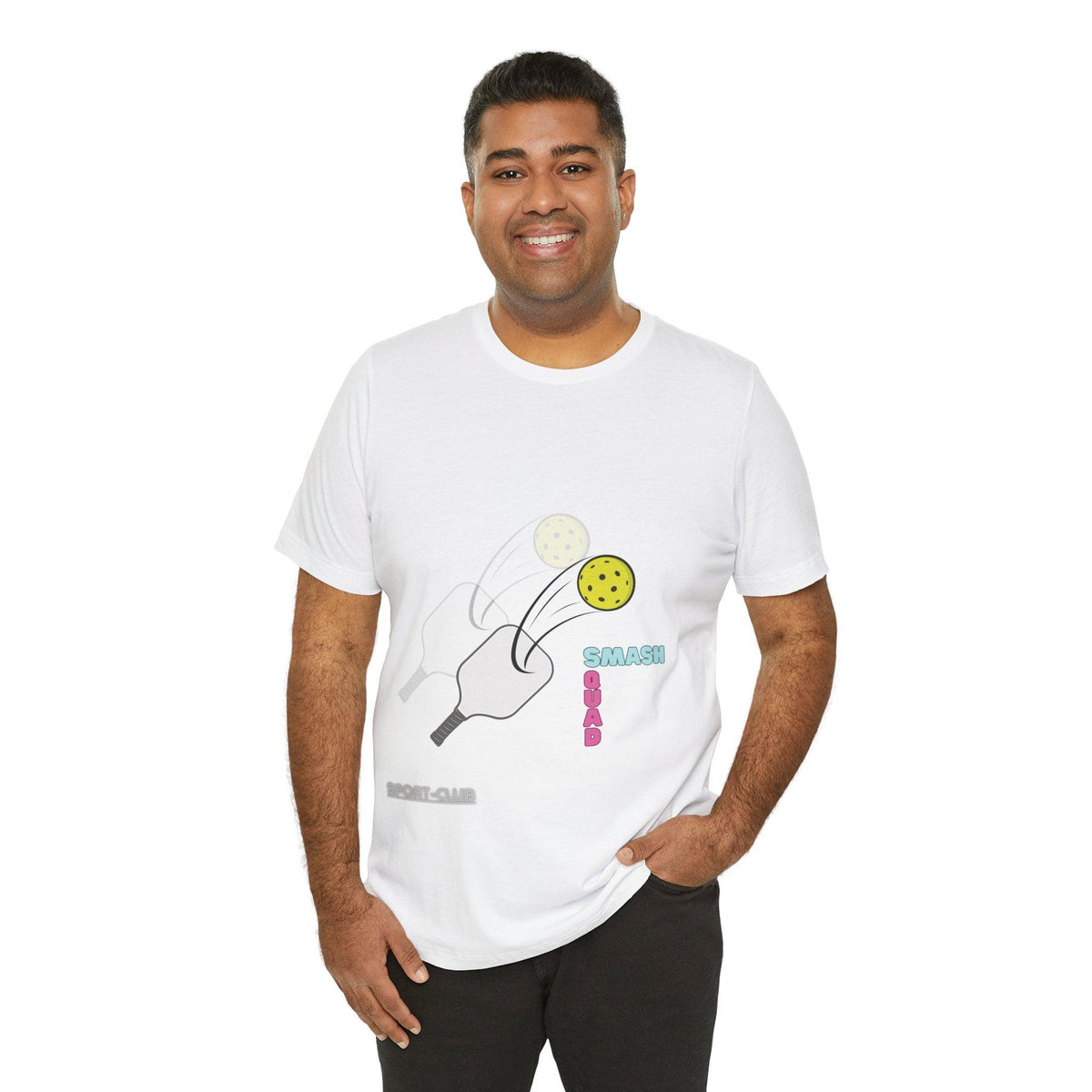 Cotton Jersey T Shirt, Playful Pickleball: Unisex Jersey Tee