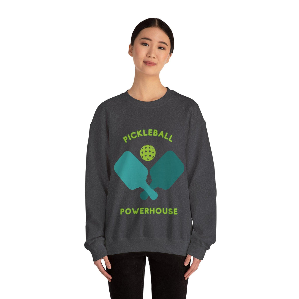 Unisex Crewneck Sweatshirt, Sporty Comfort: Unisex Pickleball Heavy Blend Crewneck Sweatshirt