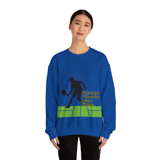 Pickleball Style: Heavy Blend Crewneck Sweatshirt For All