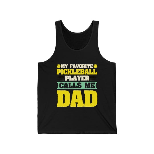 My Favorite Pickleball Player Unisex Jersey Tank