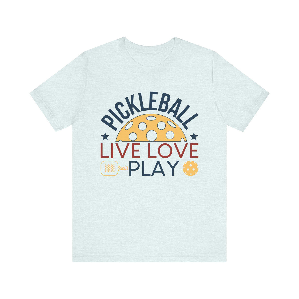 Pickleball Live Love Play Unisex Jersey Short Sleeve Tee