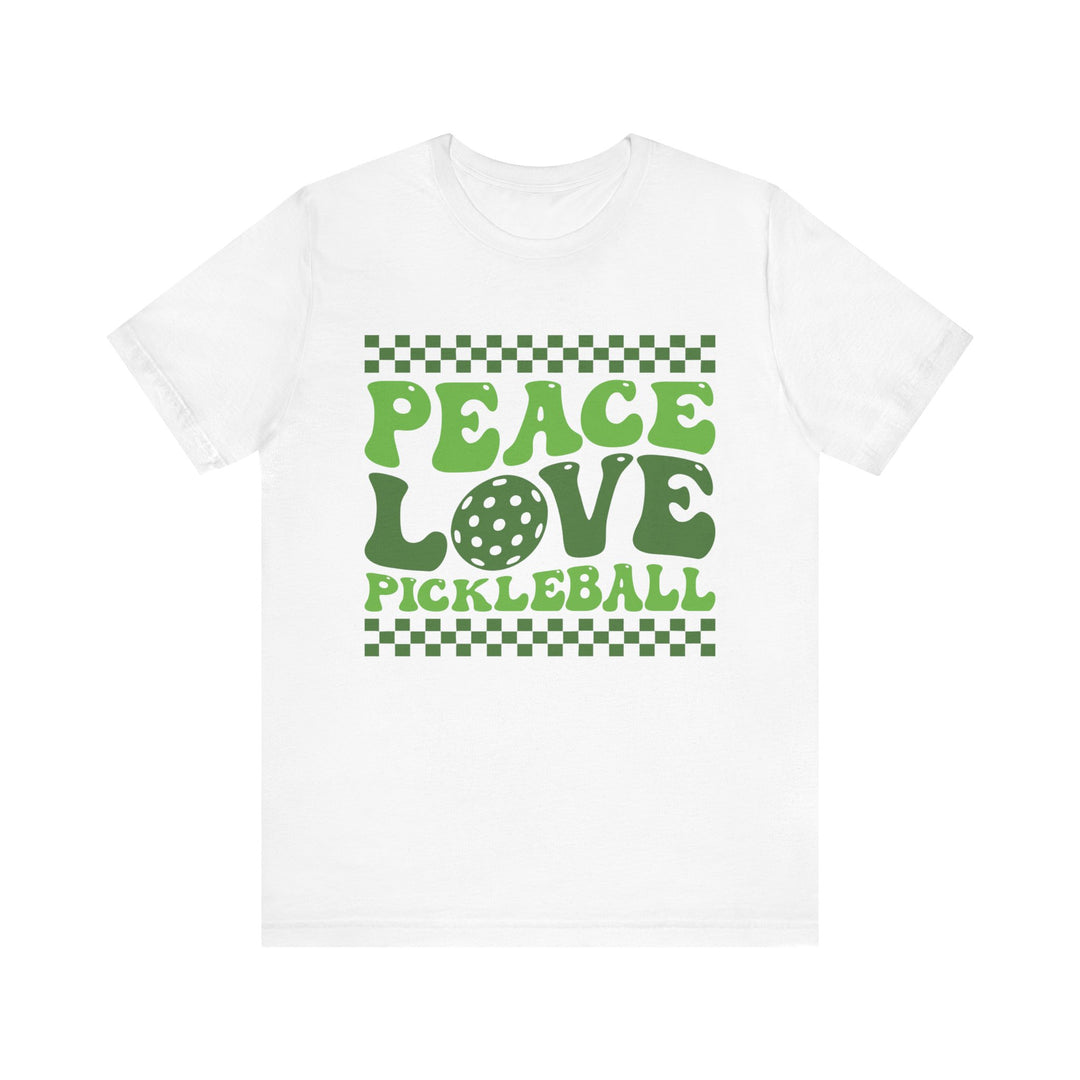 Peace Love Pickleball Unisex Short Sleeve Tee