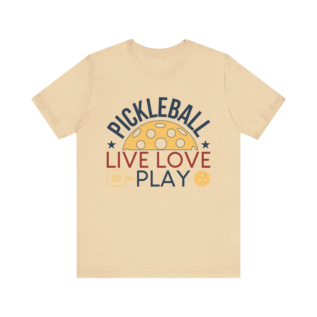 Pickleball Live Love Play Unisex Jersey Short Sleeve Tee