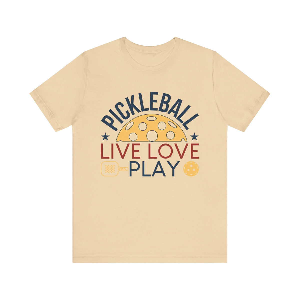 Pickleball Live Love Play Unisex Jersey Short Sleeve Tee