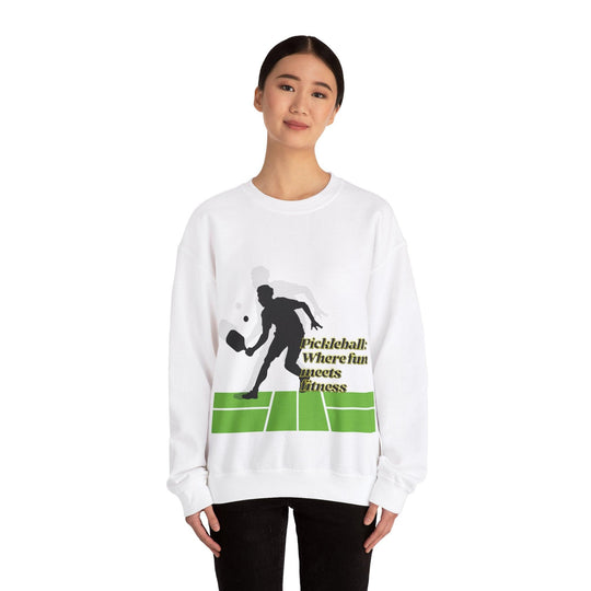 Pickleball Style: Heavy Blend Crewneck Sweatshirt For All