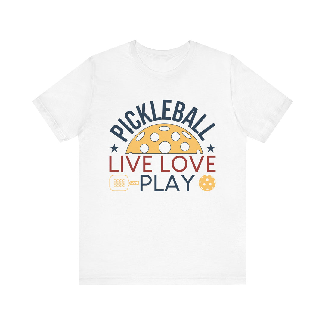 Pickleball Live Love Play Unisex Jersey Short Sleeve Tee