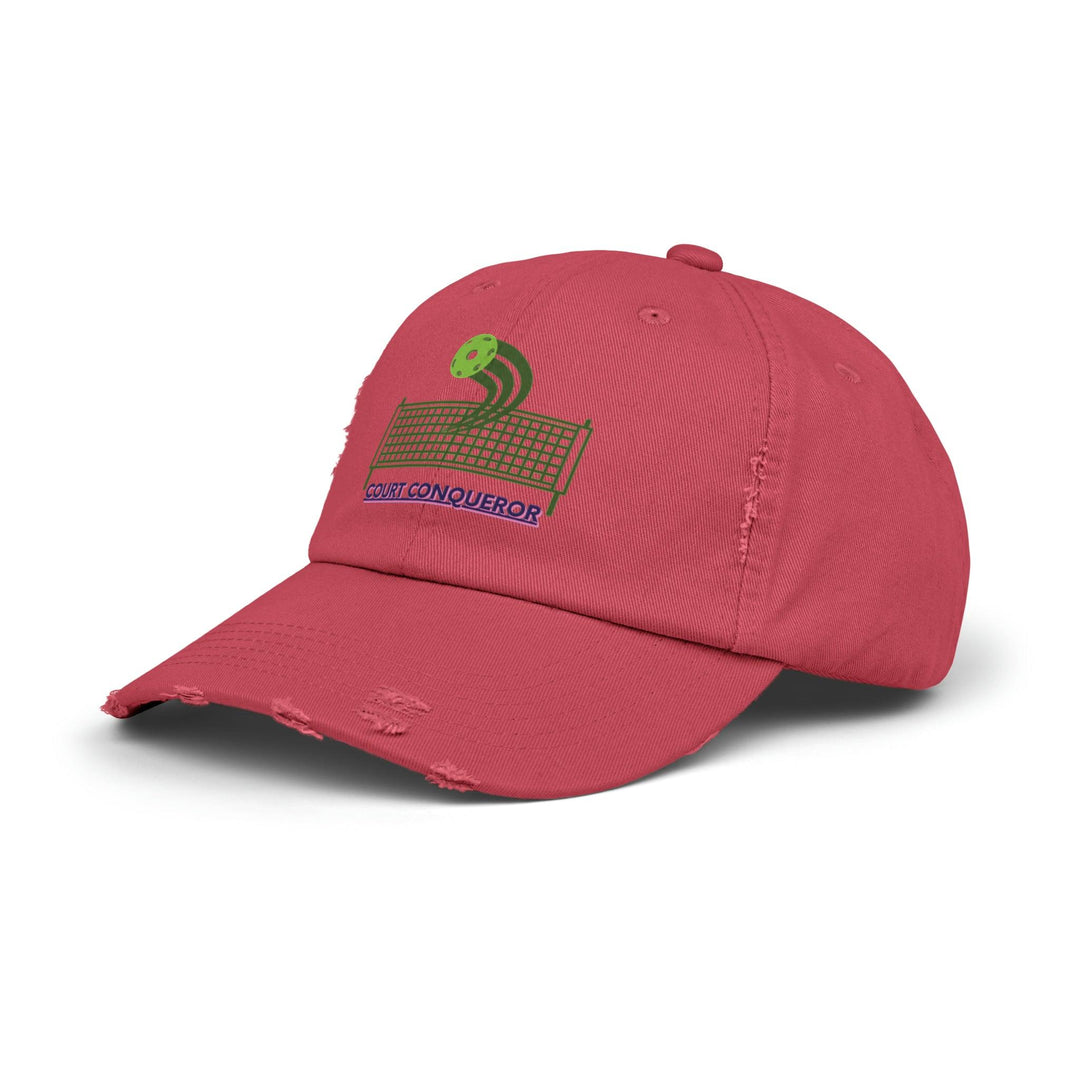 Personalized Distressed Cap, Vintage Vibes: Distressed Cap with Pickleball Designs