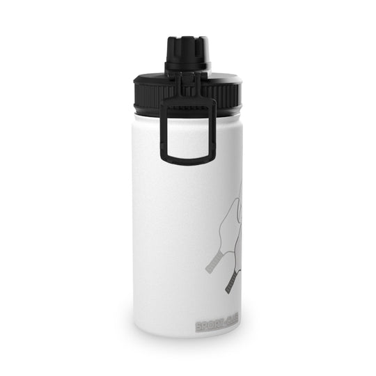 Stainless Steel Water Bottle, Quench Your Thirst: Pickleball Art Stainless Steel Water Bottle