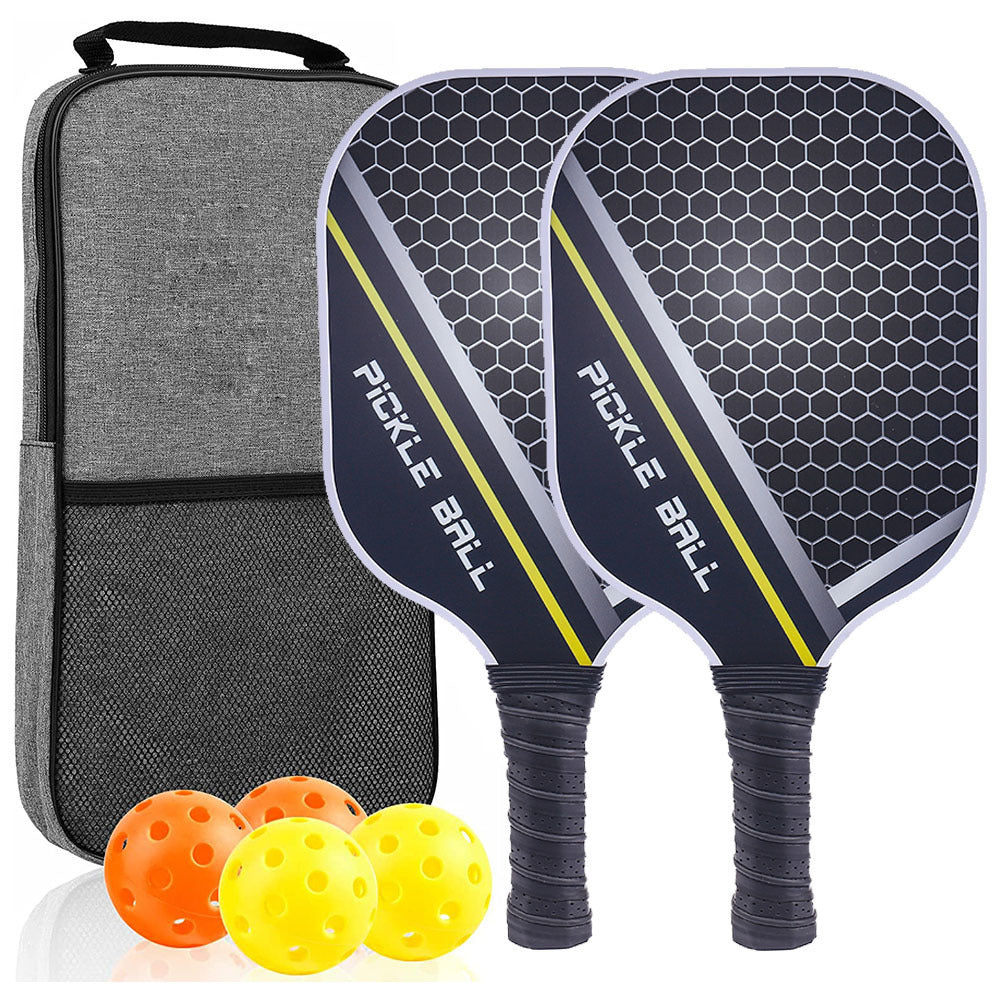 Carbon Fiber Pickleball Paddle, Premium Carbon Fiber Pickleball Paddle: Color Printed Graphite Design