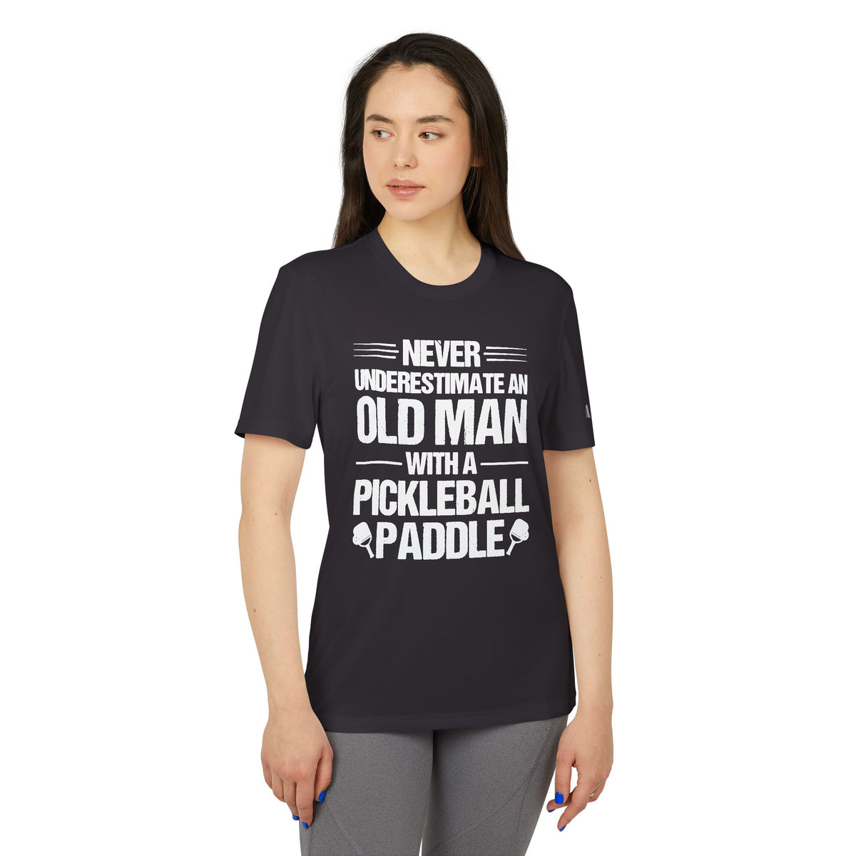 'Never Underestimate an Old Man with a Pickleball Paddle' Unisex Sport T-shirt