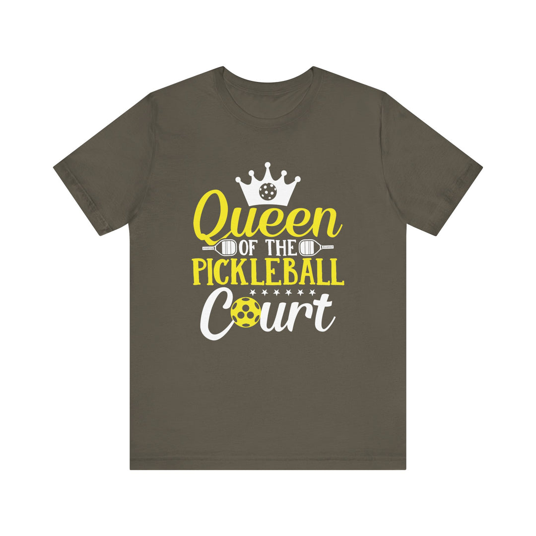 Queen Of The Pickleball Court Unisex Short Sleeve Tee