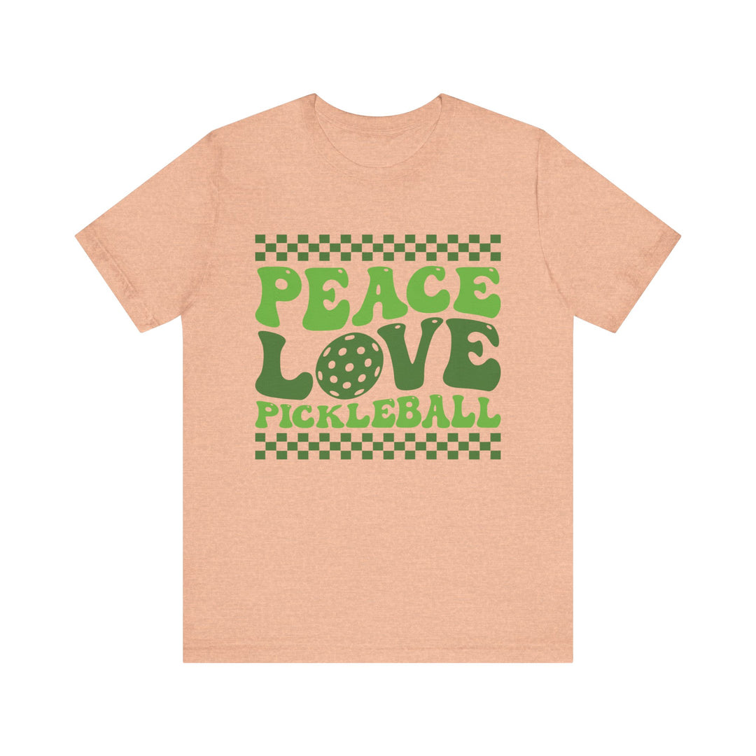 Peace Love Pickleball Unisex Short Sleeve Tee