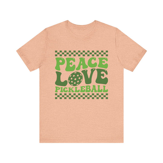 Peace Love Pickleball Unisex Short Sleeve Tee