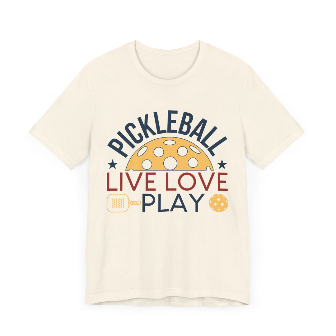 Pickleball Live Love Play Unisex Jersey Short Sleeve Tee