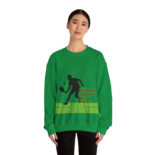 Pickleball Style: Heavy Blend Crewneck Sweatshirt For All