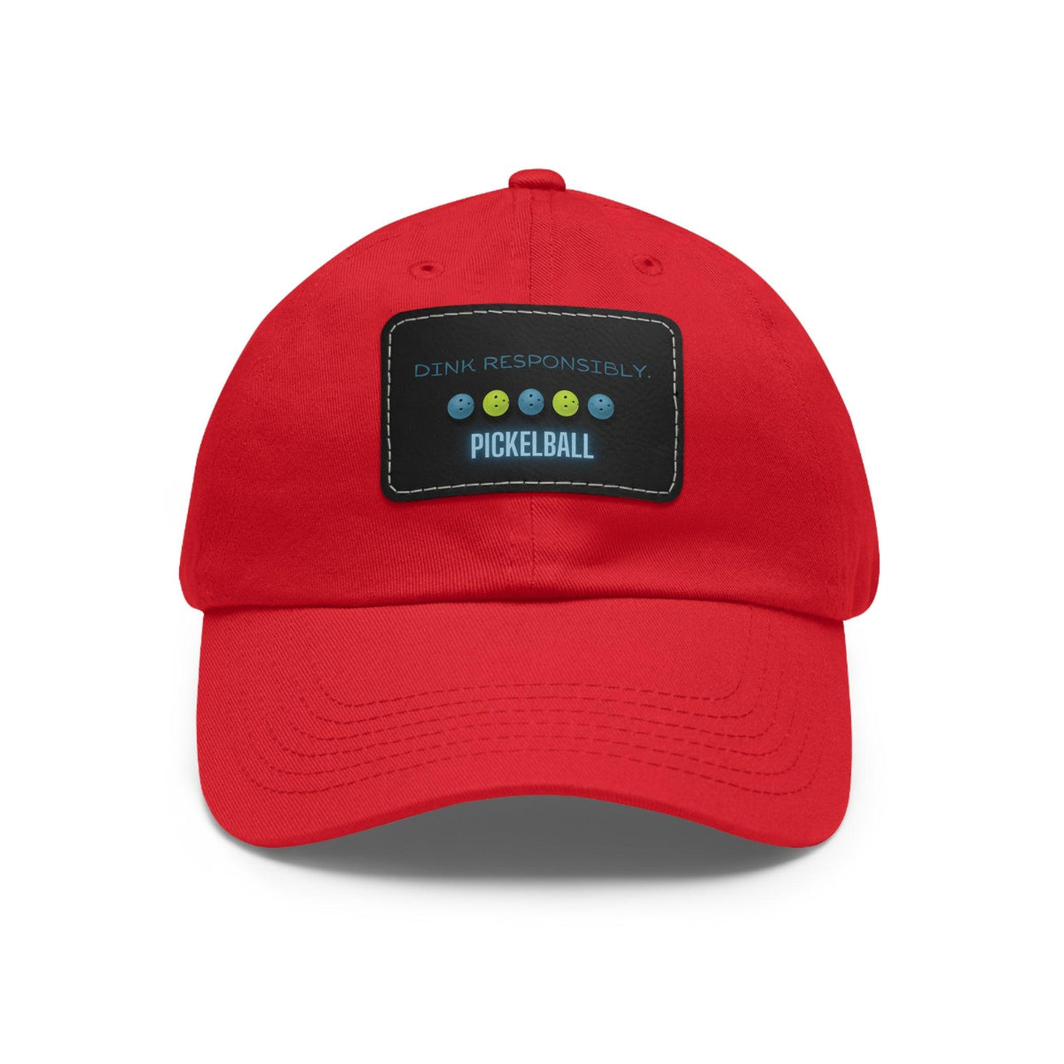 Embroidered Pickleball Hats: Leather Patch Edition