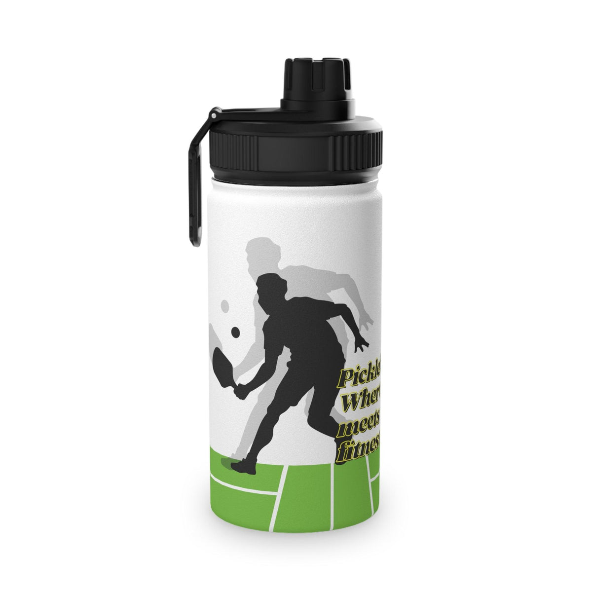 Stainless Steel Bottle, Stainless Steel Pickleball Water Bottle, Sports Lid